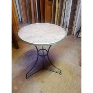 Bistro Table - Round Marble Top 
