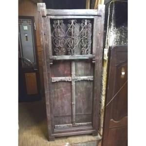 Indian Door With Ironwork