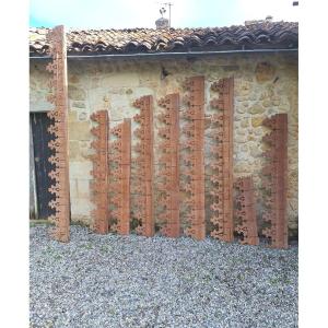 Antique Valance 19 Meters XIXth Frieze Extended Roof Facade Decoration Architecture Woodwork