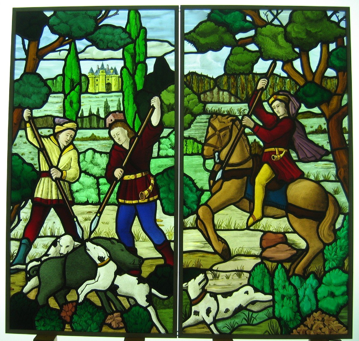 Vitrail – Vitraux – Chasse à L’epieu