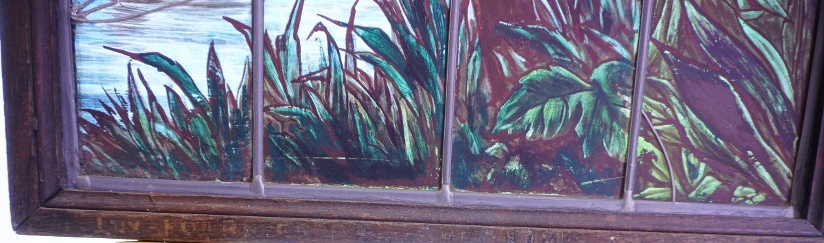 Stained Glass - Stained Glass - Ducks Under A Palm Tree-photo-3