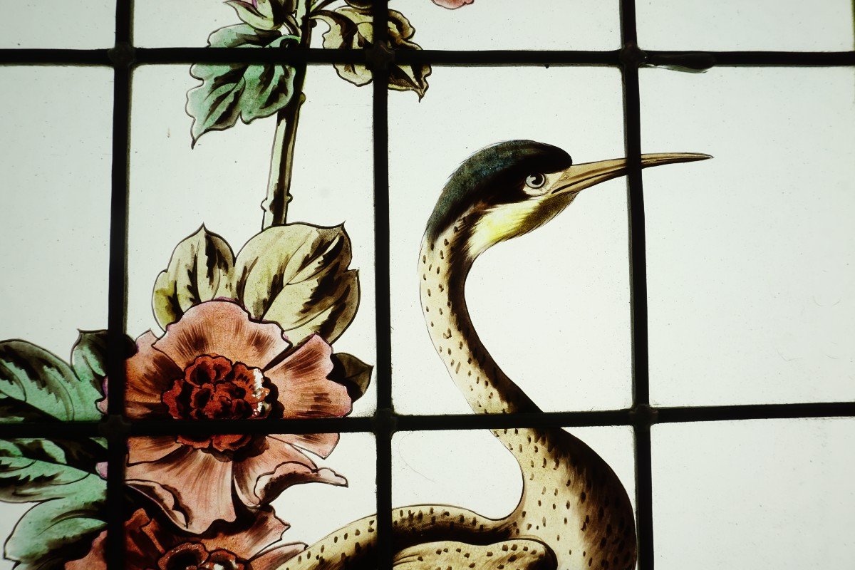 Stained Glass - Herons, Tits And Dragonfly-photo-3