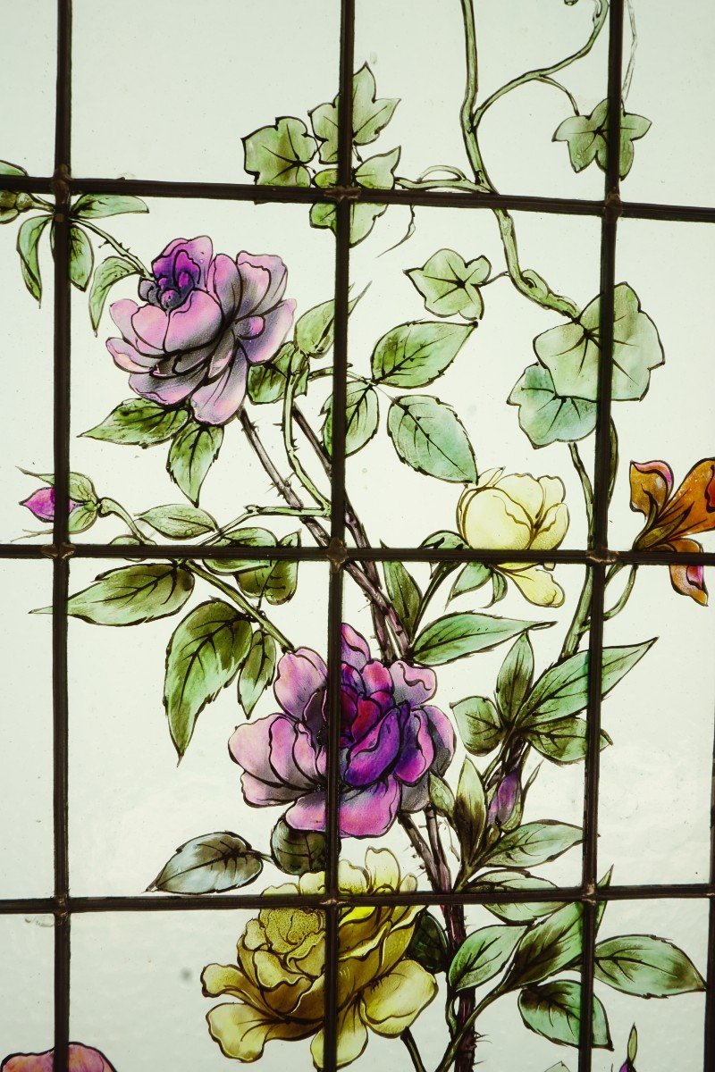 Vitrail - Vitraux - Roses-photo-3