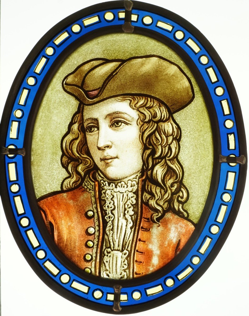 Stained Glass - Portrait Of A  Young Man