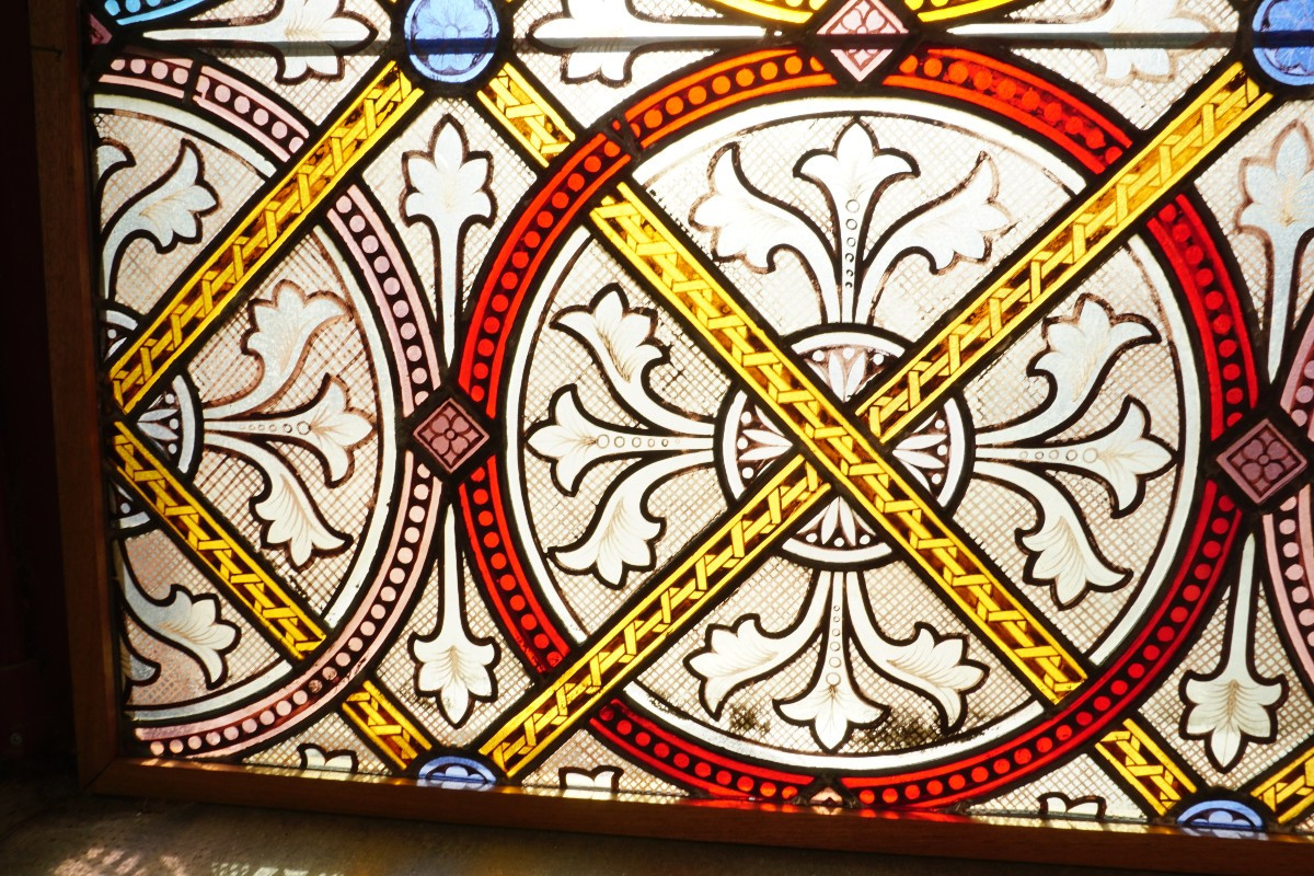 Stained Glass - Stained Glass Windows - Decoration On Foliage Background-photo-3