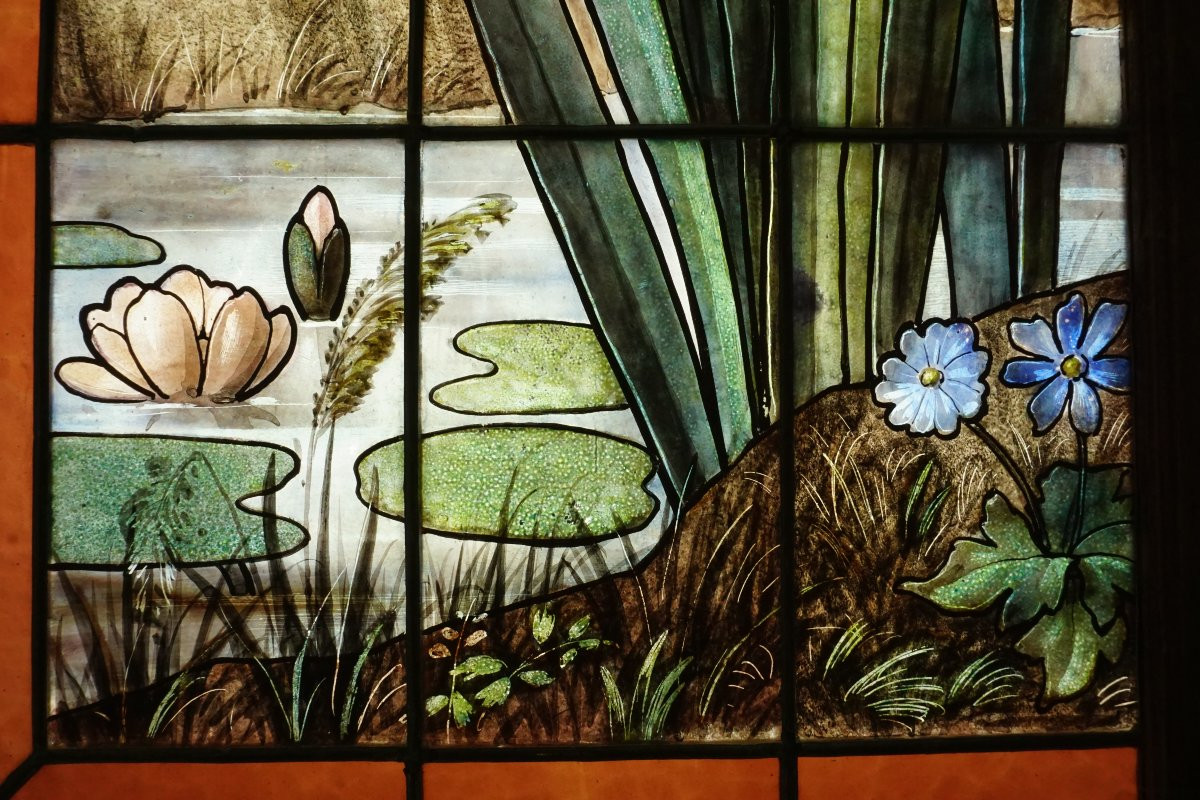 Stained Glass - Stained Glass Windows - Black Grouse On The Outskirts Of A Village-photo-4