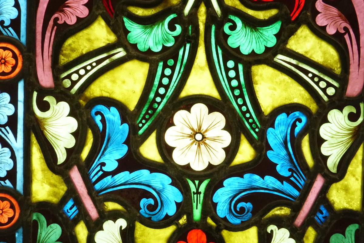 Stained Glass - Stained Glass Windows - With Medieval Dragons-photo-3