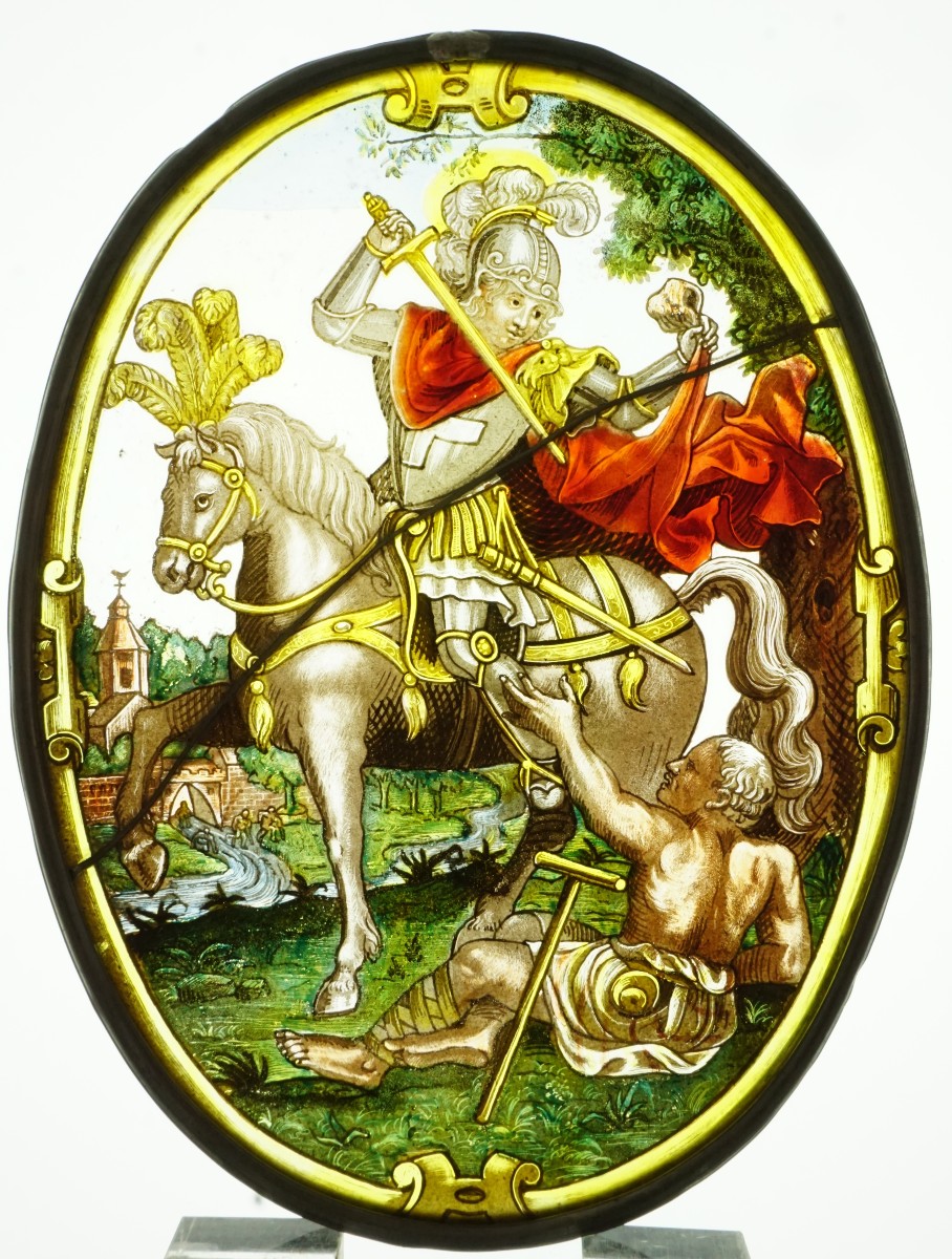 Vitrail - Vitraux - La charité de Saint Martin