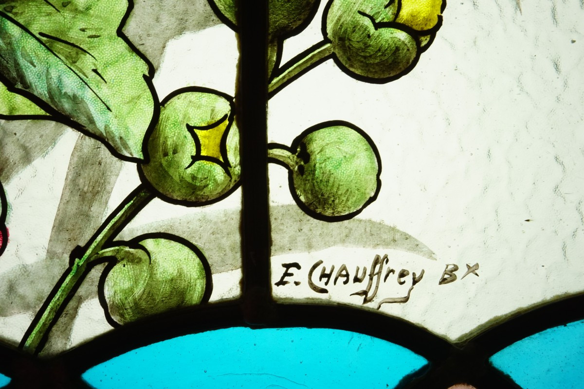 Stained Glass - Stained Glass Windows - Hollyhocks Of Chauffrey-photo-1