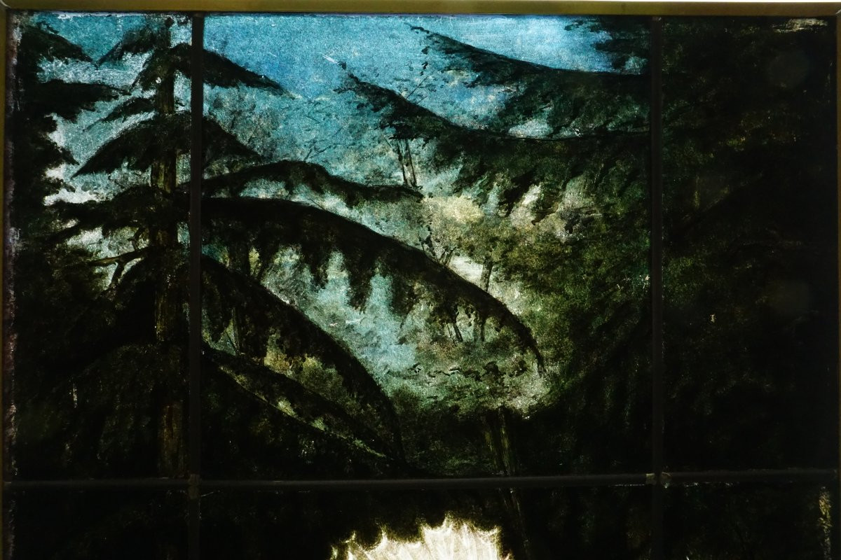 Vitrail - Stained Glass - Peacock Chiaroscuro-photo-4