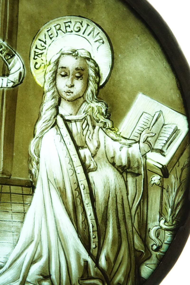 Vitrail - Rondel de L’Annonciation-photo-3