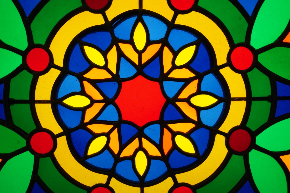 Stained Glass - Stained-glass Windows - Kaleidoscope Rose Window-photo-3