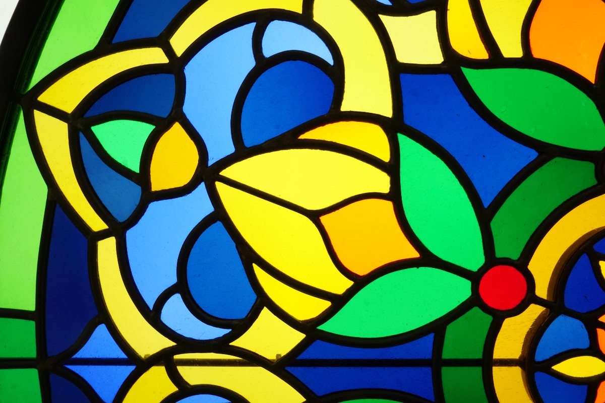 Stained Glass - Stained-glass Windows - Kaleidoscope Rose Window-photo-4