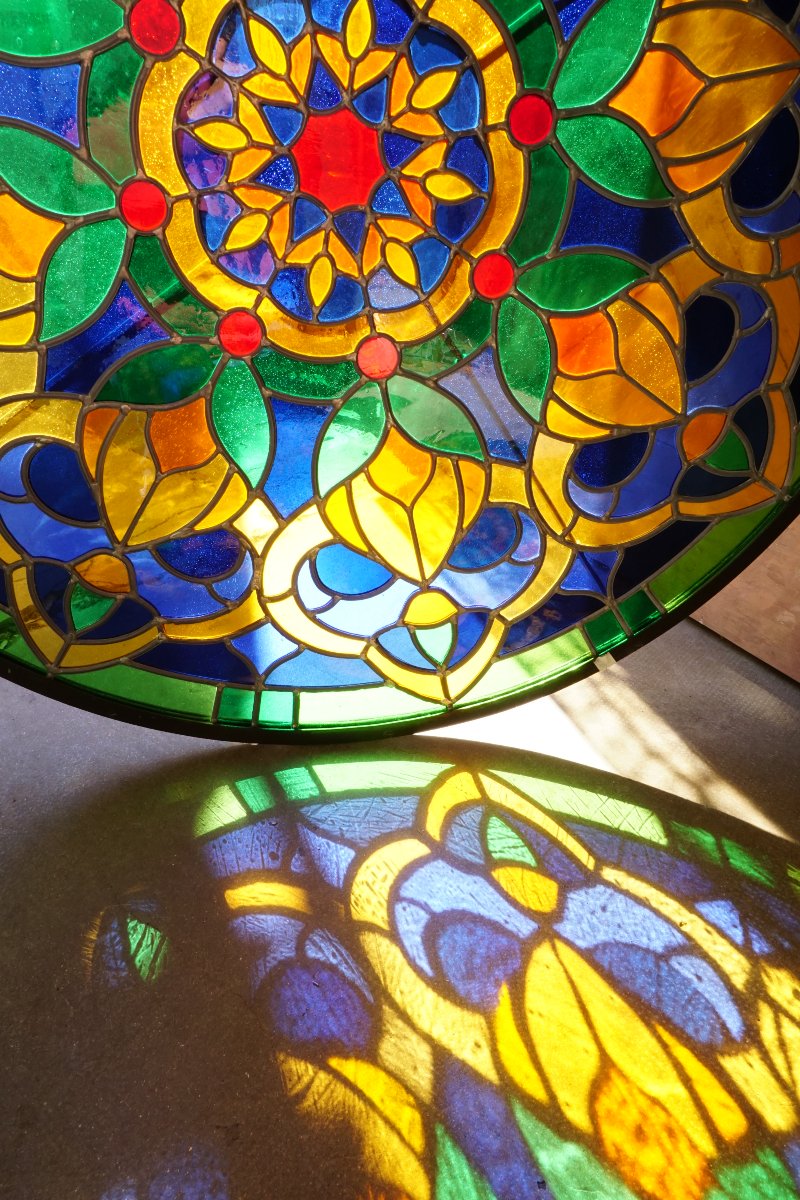 Stained Glass - Stained-glass Windows - Kaleidoscope Rose Window-photo-4