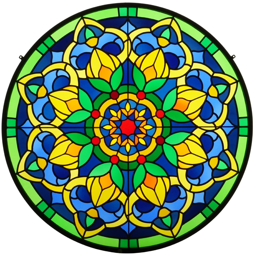 Stained Glass - Stained-glass Windows - Kaleidoscope Rose Window
