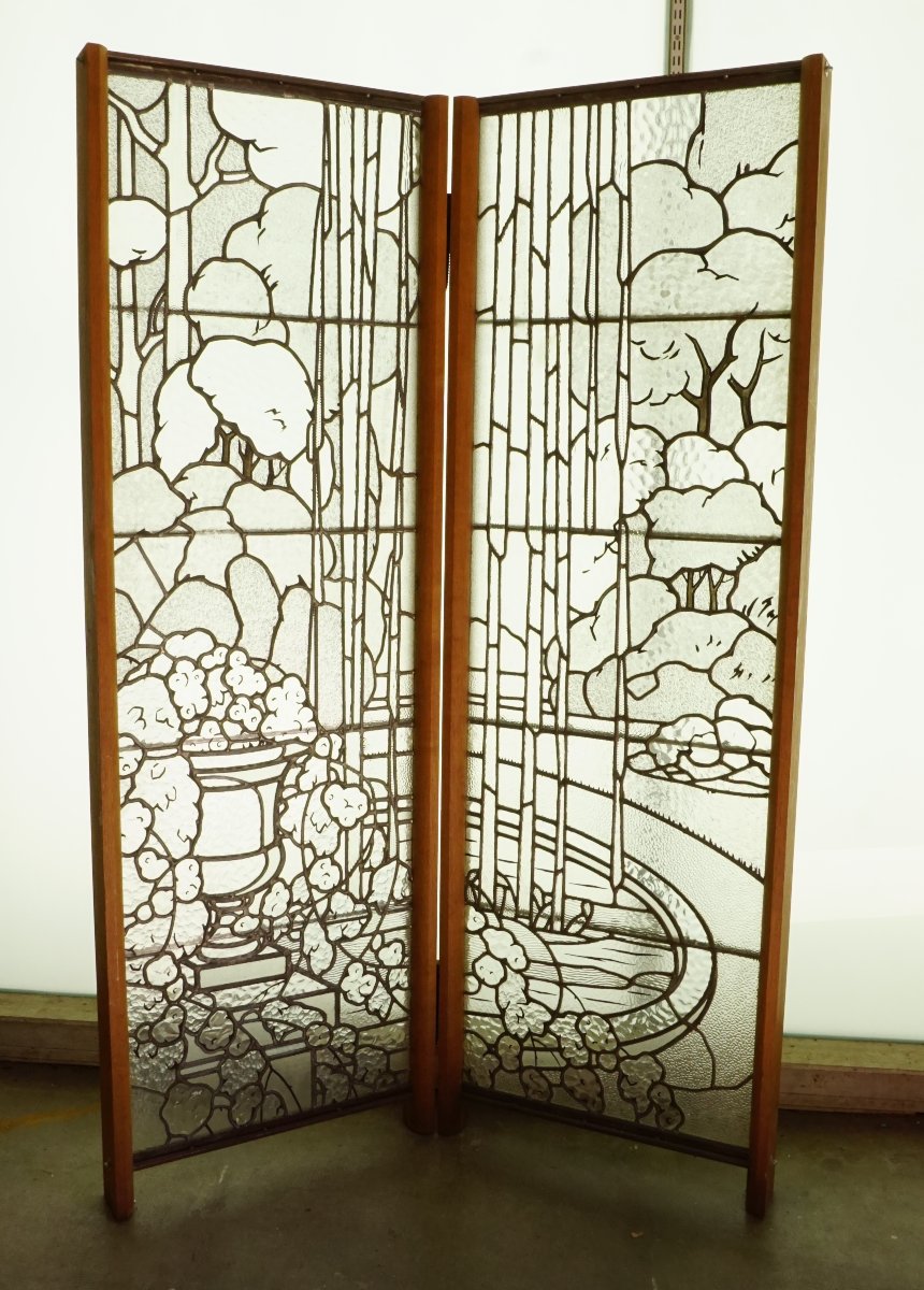 Vitrail - Vitraux - Paravent Art Déco-photo-5