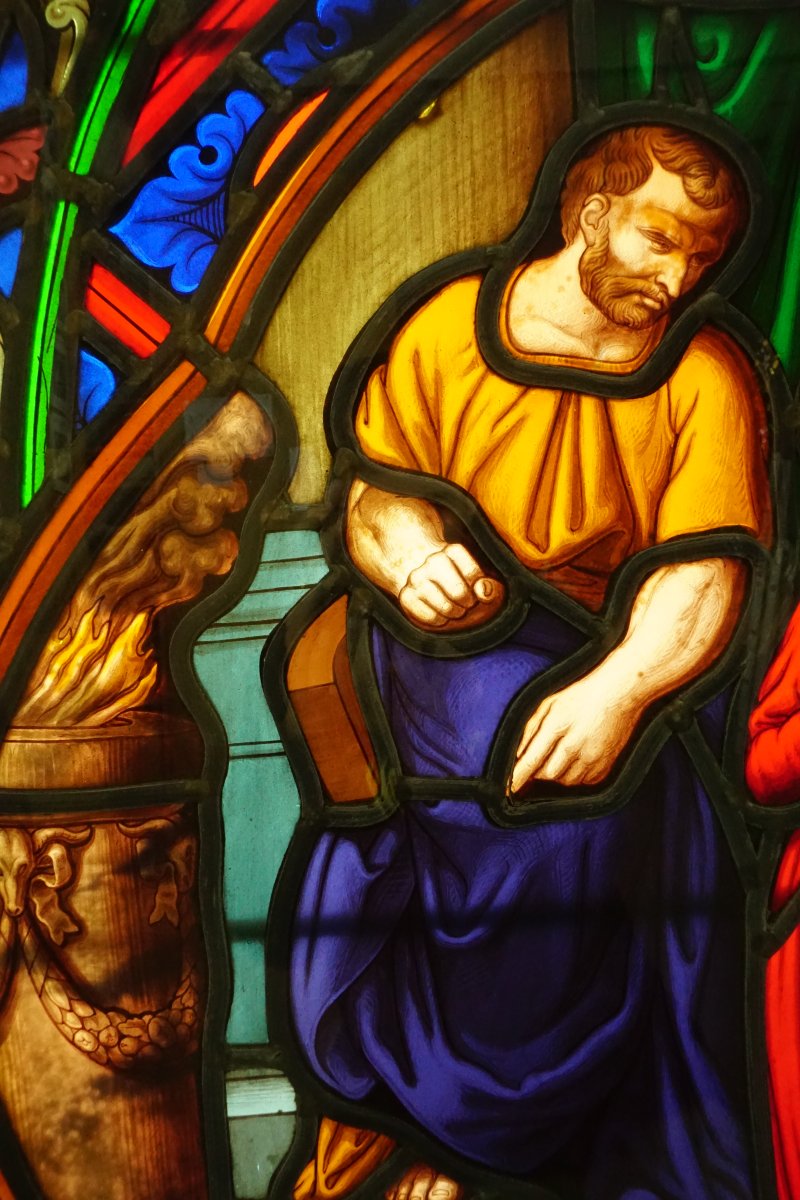 Stained Glass - 19th-century Stained Glass – Saint Christine-photo-4