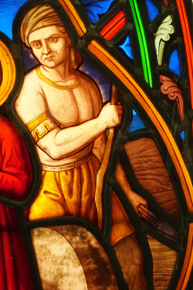 Stained Glass - 19th-century Stained Glass – Saint Christine-photo-1