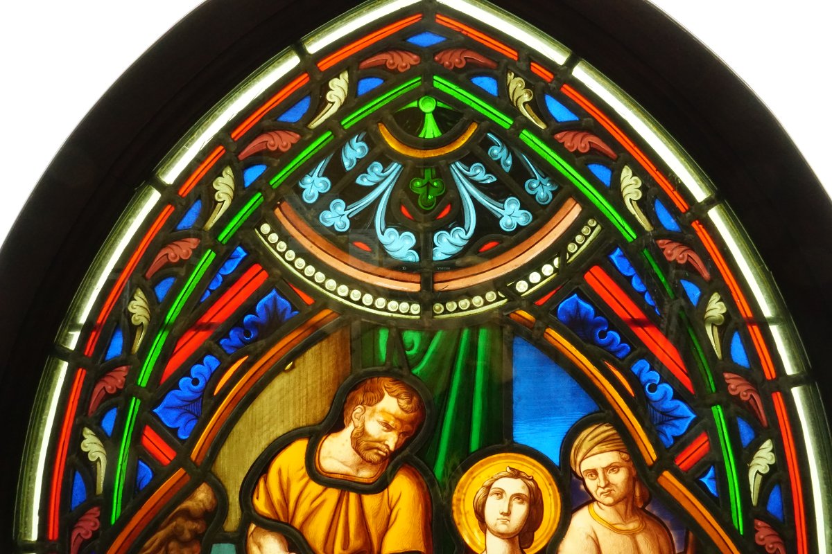 Stained Glass - 19th-century Stained Glass – Saint Christine-photo-3