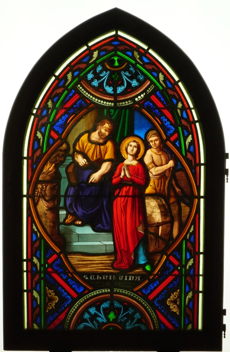 Stained Glass - 19th-century Stained Glass – Saint Christine