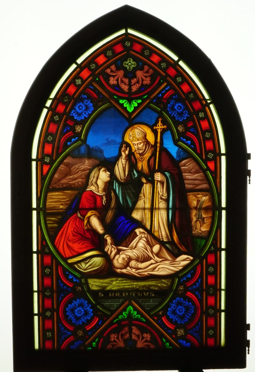  Stained Glass - 19th-century Stained Glass – Saint René