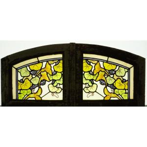 Stained Glass - Stained Glass Windows - Aux Capucines Transom
