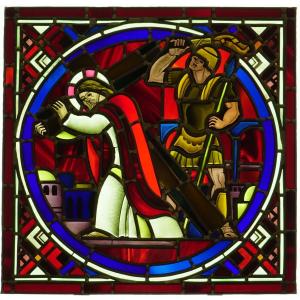Stained Glass - Stained-glass Windows - Jesus Carrying His Cross