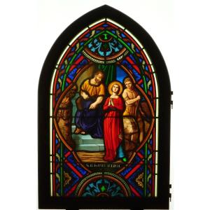 Stained Glass - 19th-century Stained Glass – Saint Christine