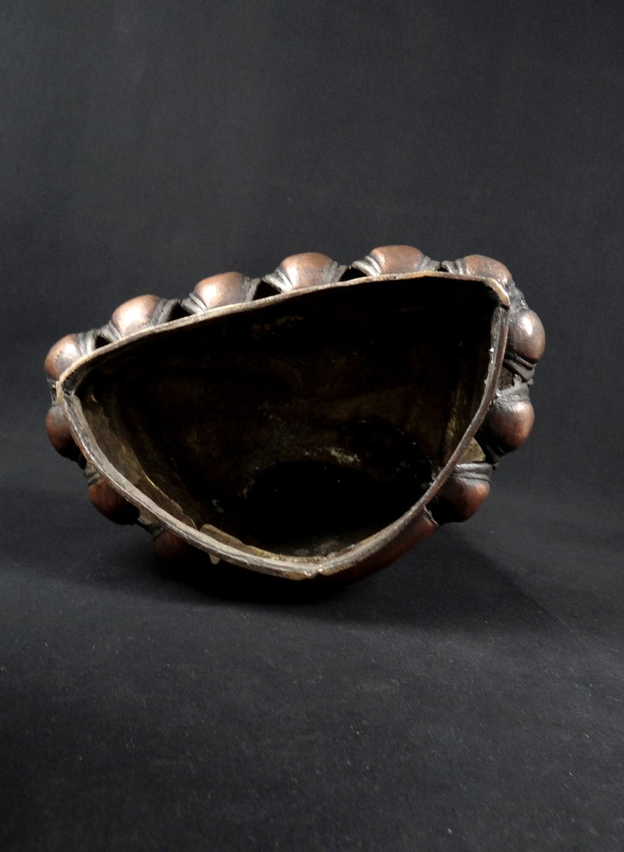 Large Tibetan Shakyamuni Tathagata Buddha In Copper Alloy Bronze, 19th Century-photo-4