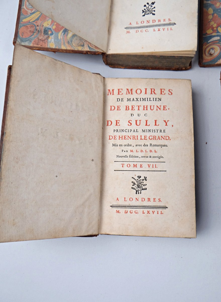 Mémoires de Maximilien de Béthune duc De Sully Tome V, VI, VII et VIII de 1768-photo-5