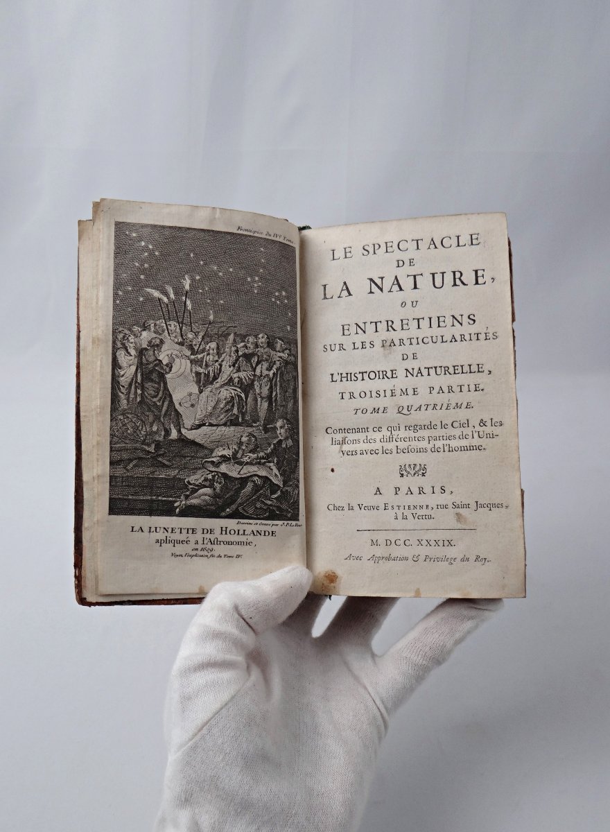 Le spectacle de la Nature par l'Abbé Antoine Pluche tome quatrième de 1739-photo-2