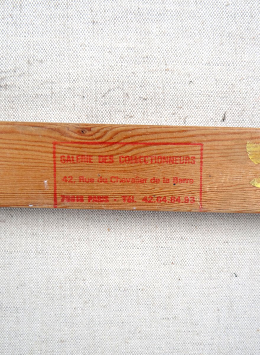 Getty Bisagni (1931-2021) The Musicians Oil On Canvas 55x46 Cubist Expressionist Modern-photo-6