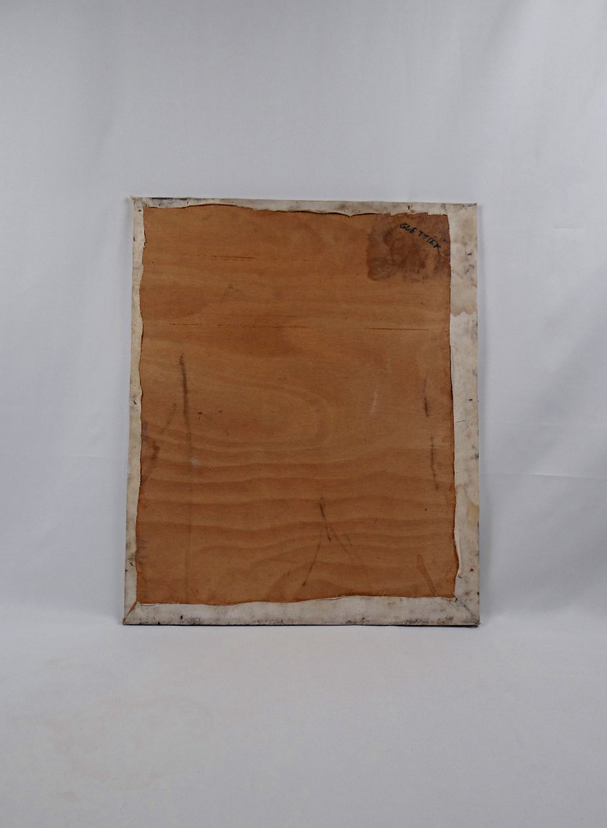 The Violinist's Passion, Oil On Canvas, Expressionist Style, 61x50 Cm, Signed Guettier-photo-7