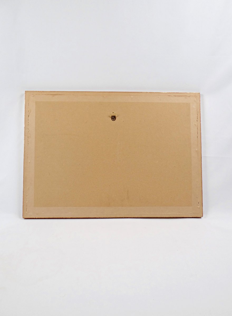 Study Of A Reclining Female Nude, Signed Jhonn. Framed Graphite And Pastel Drawing, Dated. -photo-4