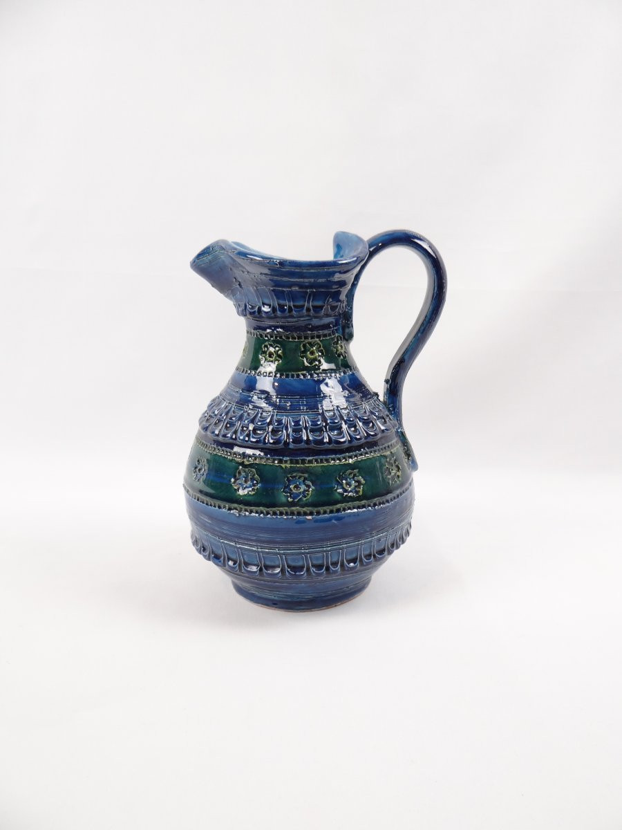 Ceramic Pitcher Or Carafe By Aldo Londi For Bitossi, Italy, 1950s-photo-4