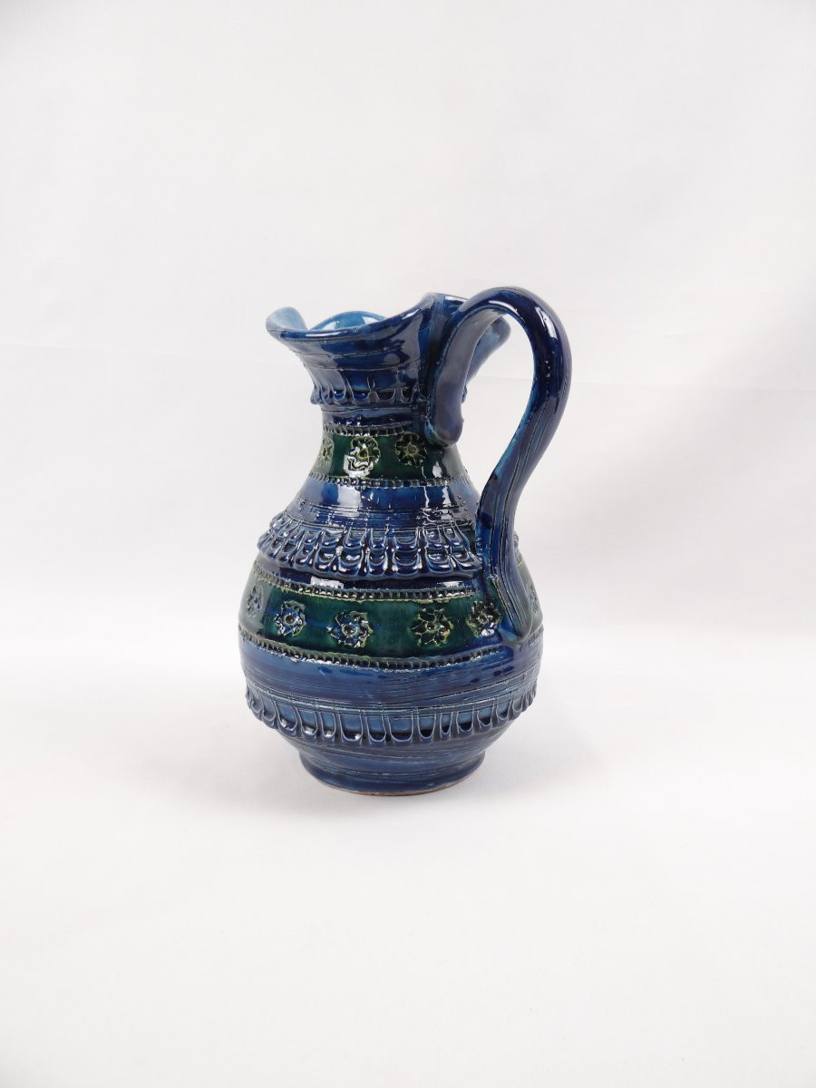 Ceramic Pitcher Or Carafe By Aldo Londi For Bitossi, Italy, 1950s-photo-1