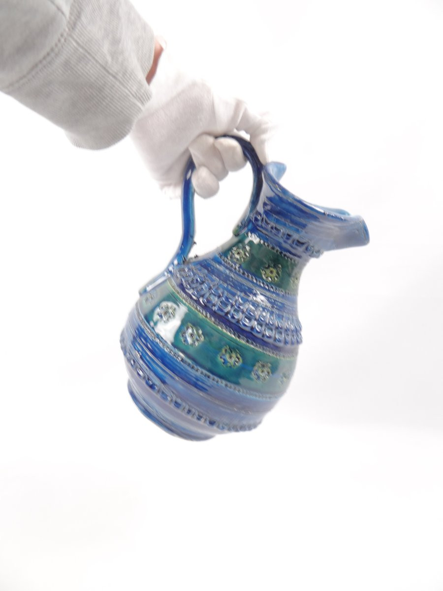 Ceramic Pitcher Or Carafe By Aldo Londi For Bitossi, Italy, 1950s-photo-3