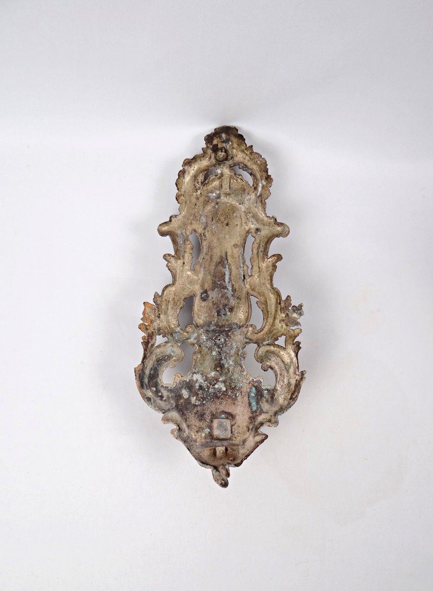 Large Antique Cast Iron Wall-mounted Holy Water Font Of Our Lady Of Lourdes, Late 19th Century-photo-7