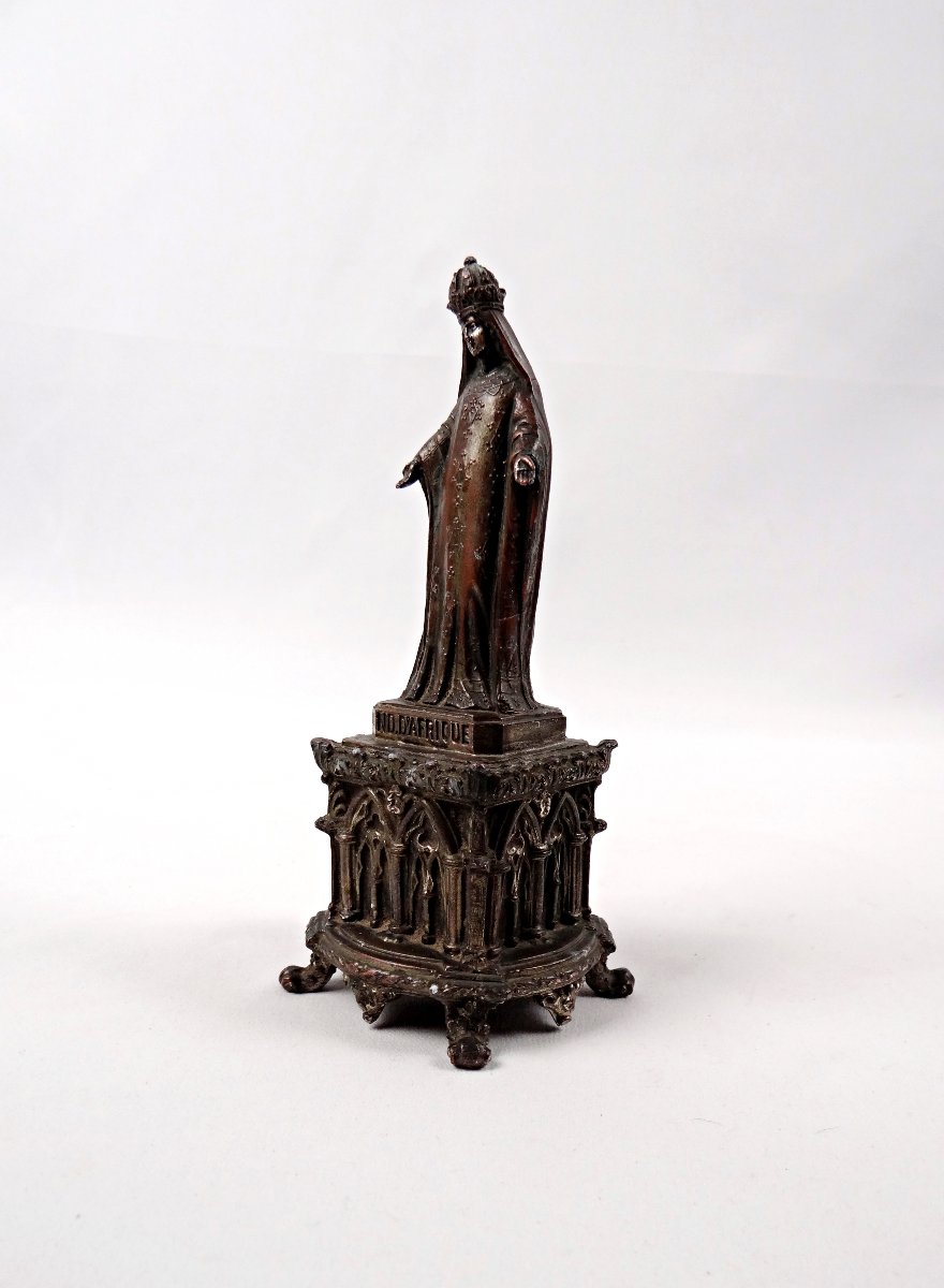 Statue religieuse de la Vierge Marie ou Notre dame d'Afrique régule XIXème-photo-2