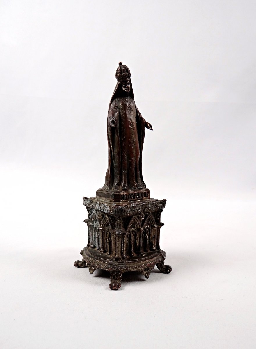 Statue religieuse de la Vierge Marie ou Notre dame d'Afrique régule XIXème-photo-6
