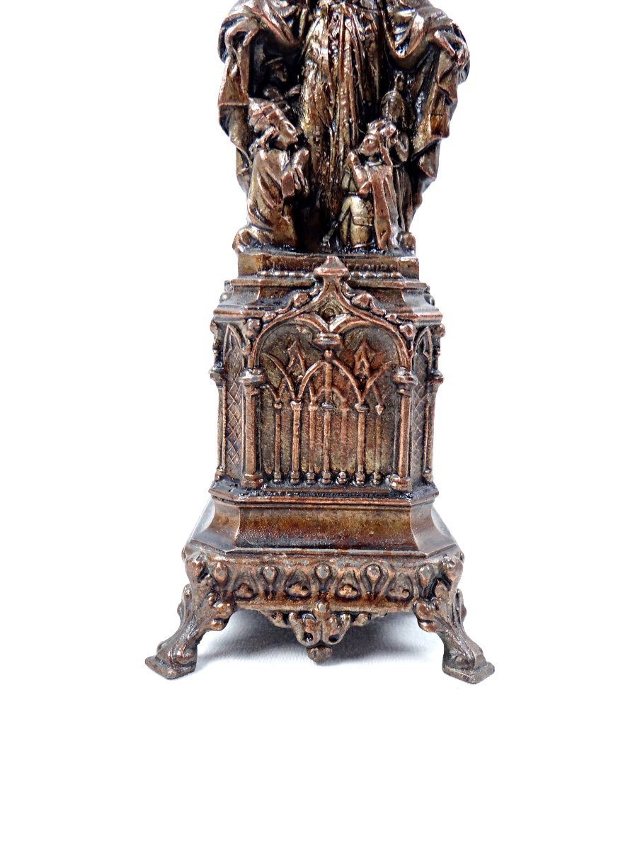 Statue religieuse de la Vierge Marie ou Notre dame de bon secours régule XIXème-photo-3