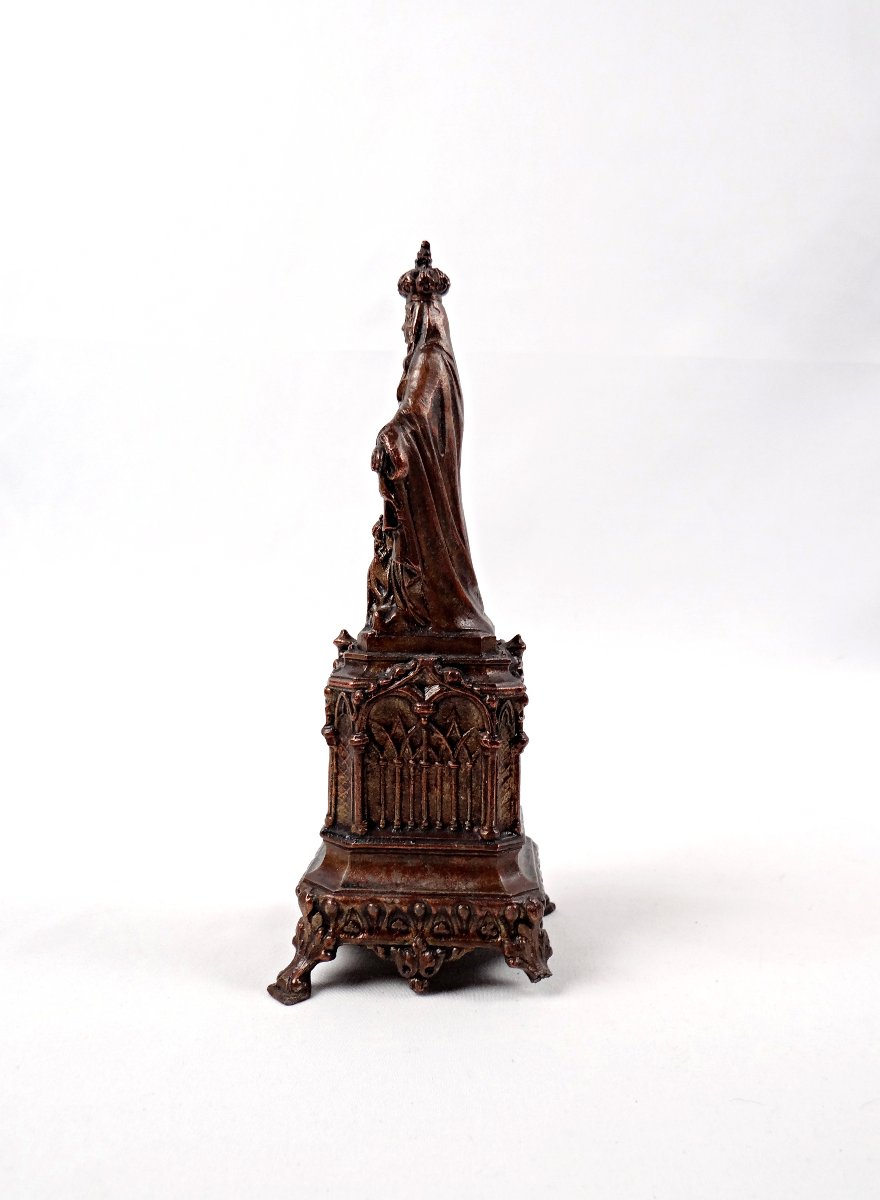 Statue religieuse de la Vierge Marie ou Notre dame de bon secours régule XIXème-photo-1