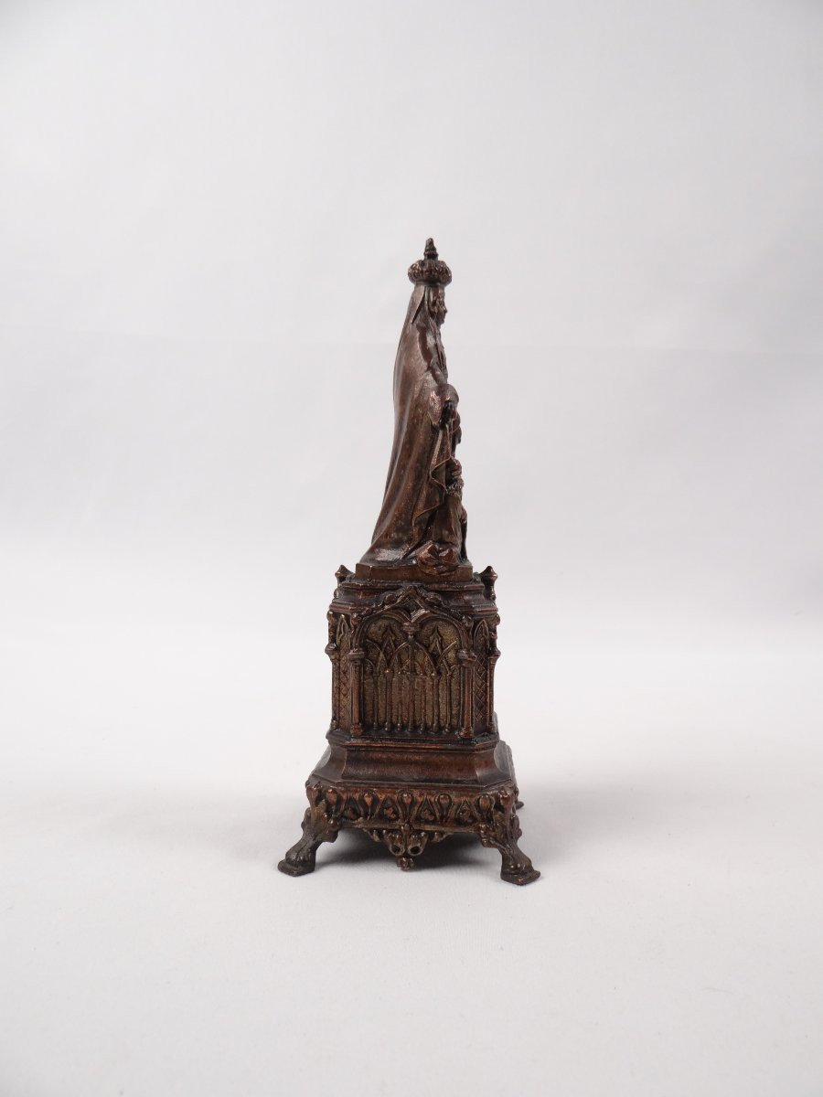 Statue religieuse de la Vierge Marie ou Notre dame de bon secours régule XIXème-photo-4