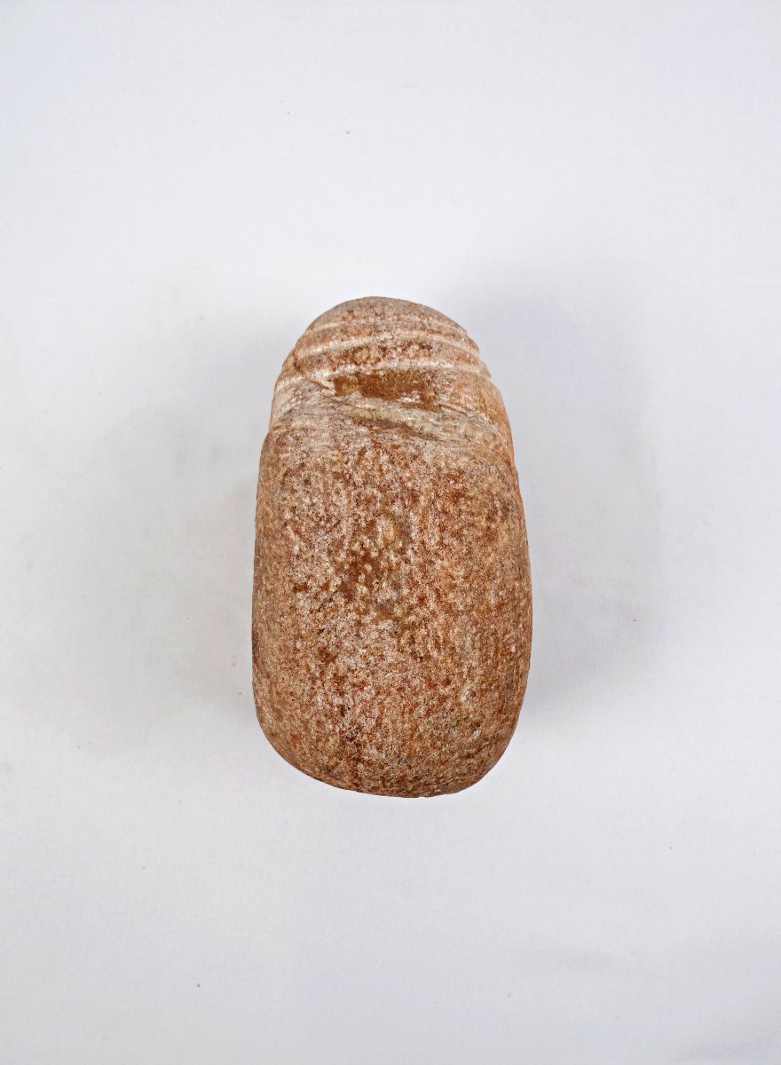 Sculpture Monolithique de rivière anthropomorphe en granite du Sahel au Niger-photo-3