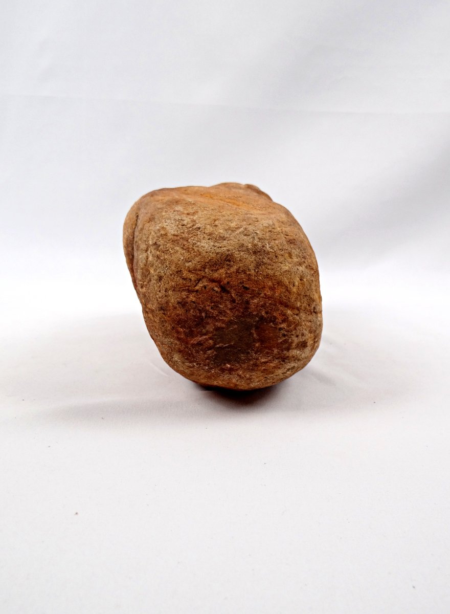 Sculpture Monolithique de rivière anthropomorphe en granite du Sahel au Niger-photo-1