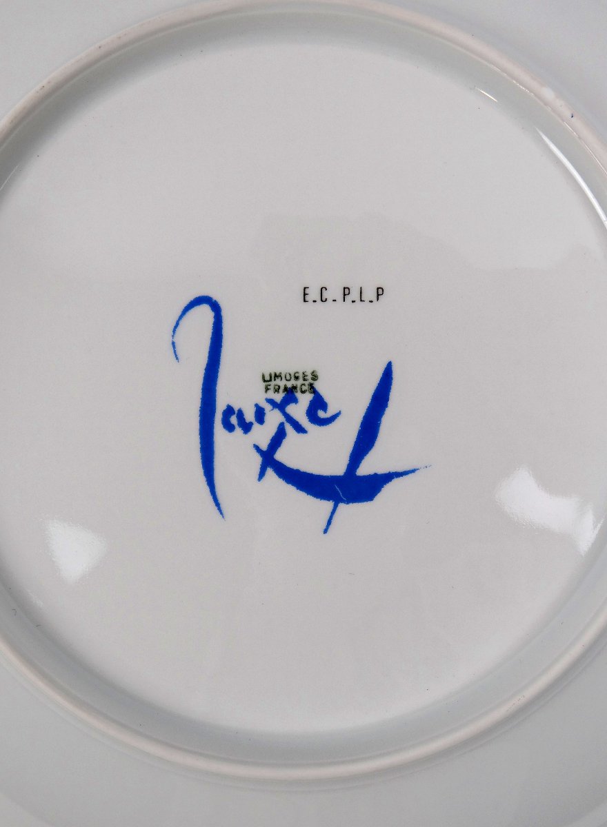 Assiette Jean Lurçat (1892-1966) par Limoges Vintage des années 70-photo-3