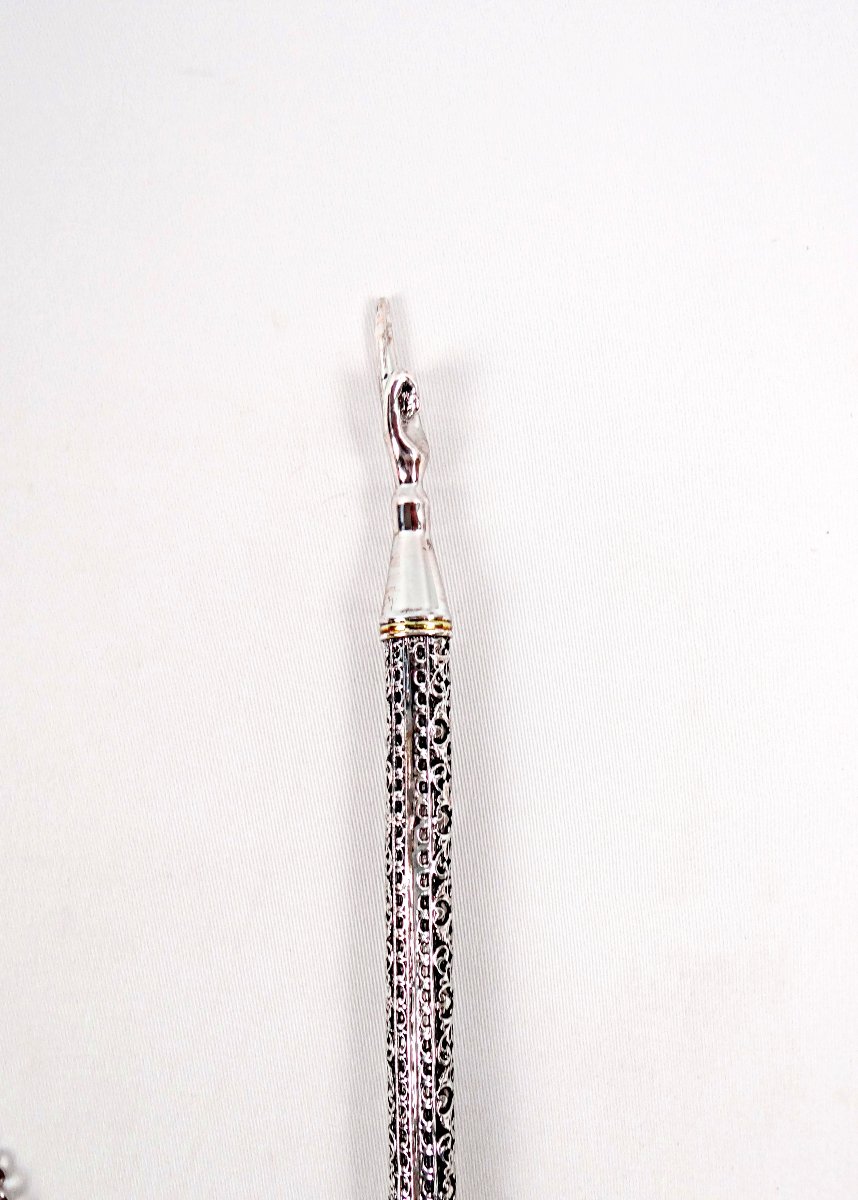 Pointeur de Torah Yad argent 925 Karshi filigrané objet de rituel religion juive-photo-5