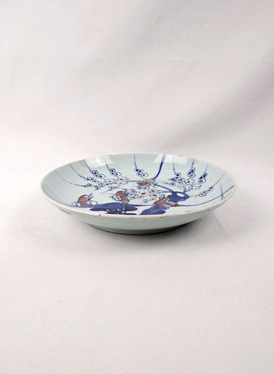 Antique Chinese Porcelain Soup Plate, Lake Décor, Late 19th Century-photo-1