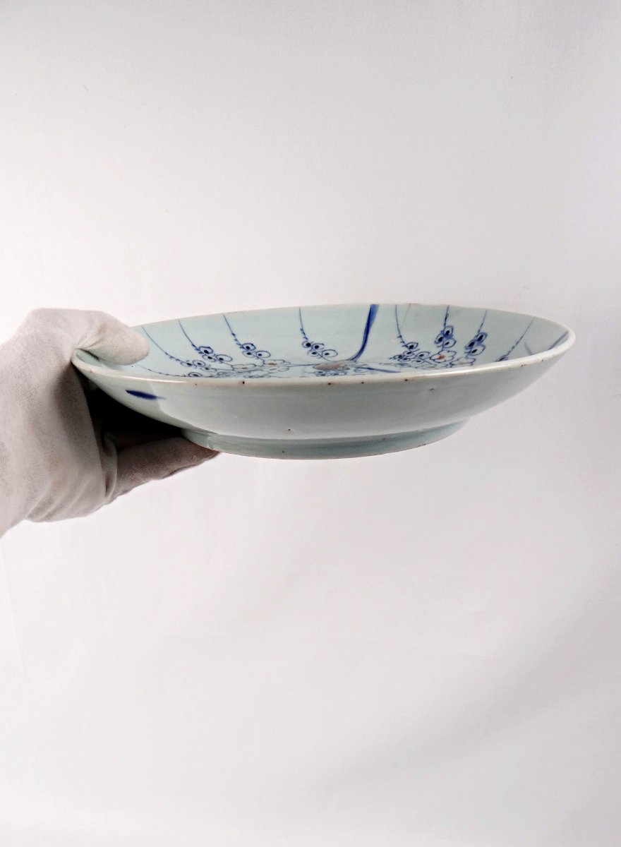 Antique Chinese Porcelain Soup Plate, Lake Décor, Late 19th Century-photo-3