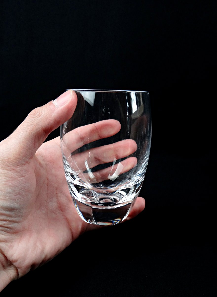 Lalique France série de 6 verres en cristal modèle Highland  milieu XXe-photo-3